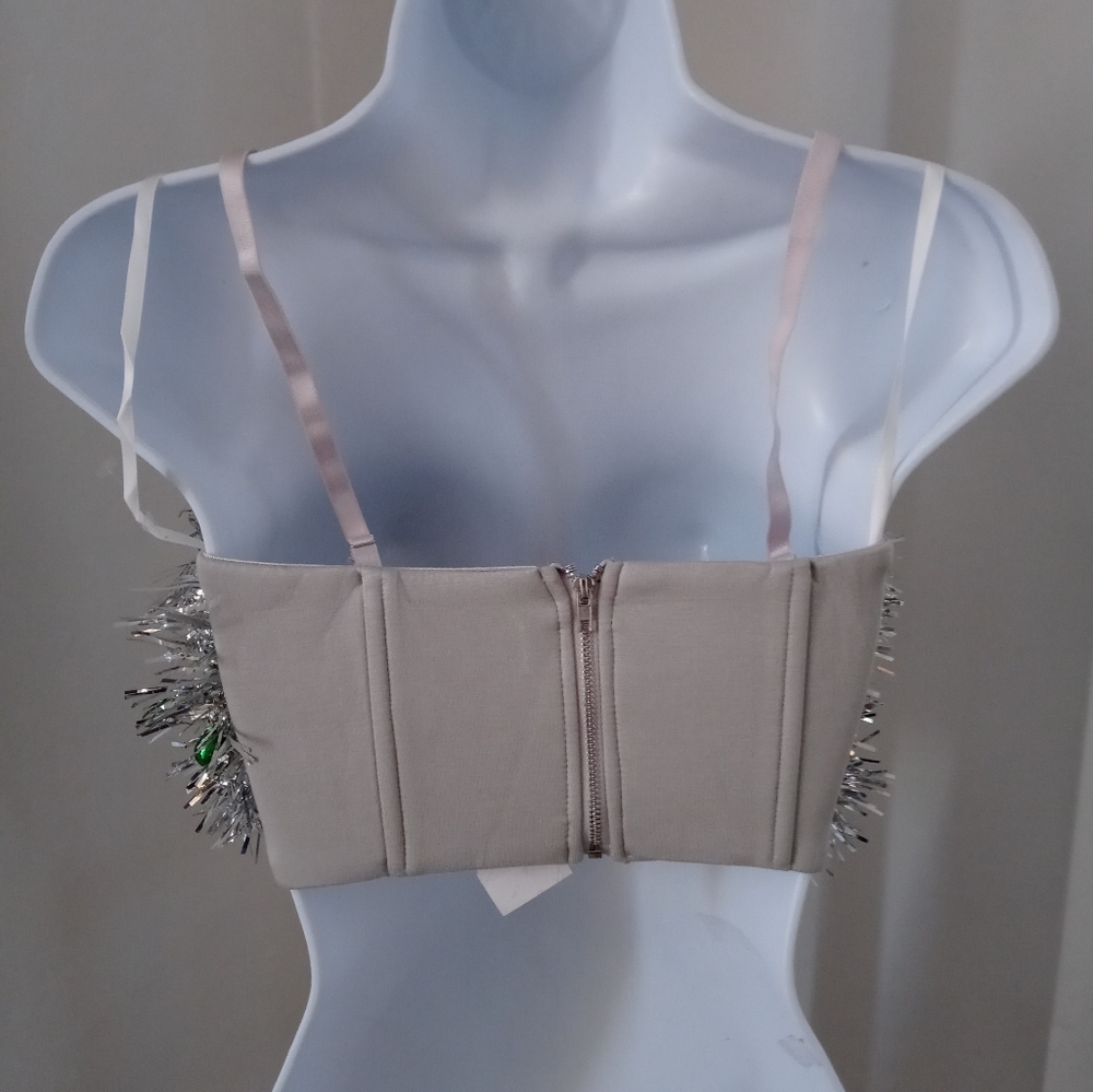 Akira JINGLE BELLS SILVER BUSTIER - Picture 3 of 4